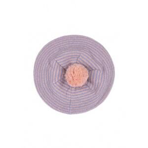 NEW KONGES SLØJD kids' berle knit beret in purple/pink